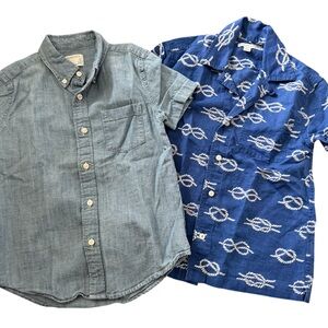 Crewcuts Blue and Gray Kids Button Down Shirts